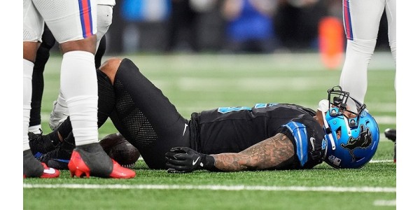Detroit Lions back David Montgomery är skadad och borta för säsongen Detroit Lions back David Montgomery är skadad och borta för säsongen